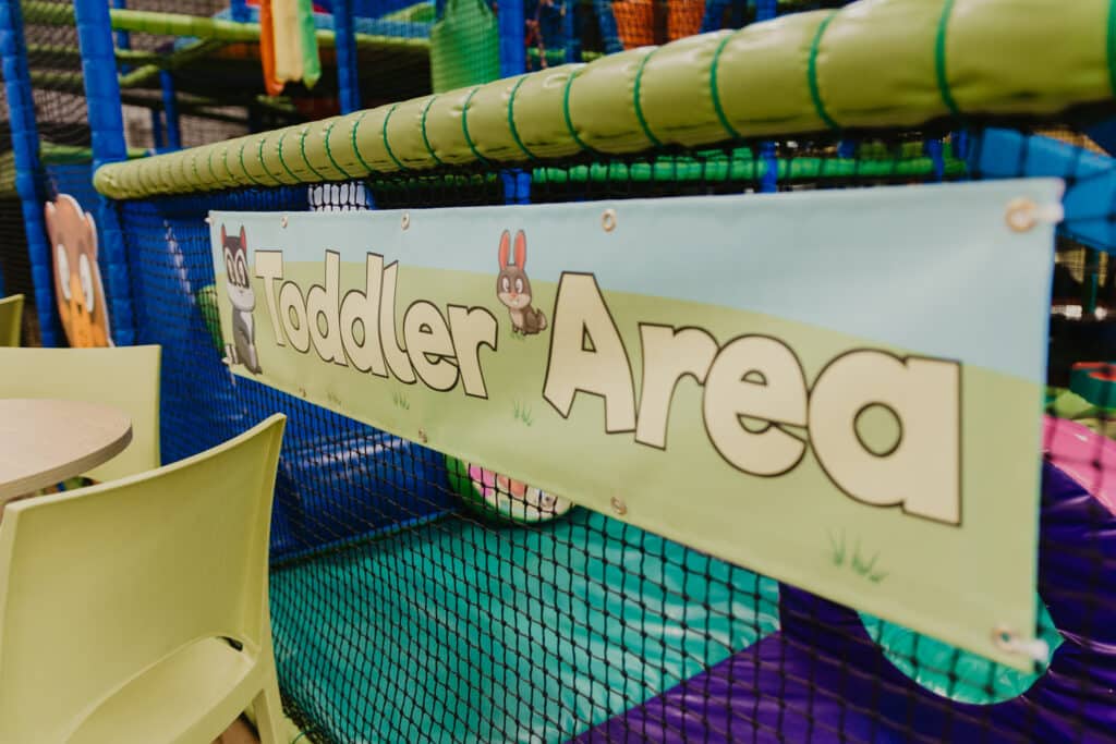 Tree House soft play frame with toddler activities